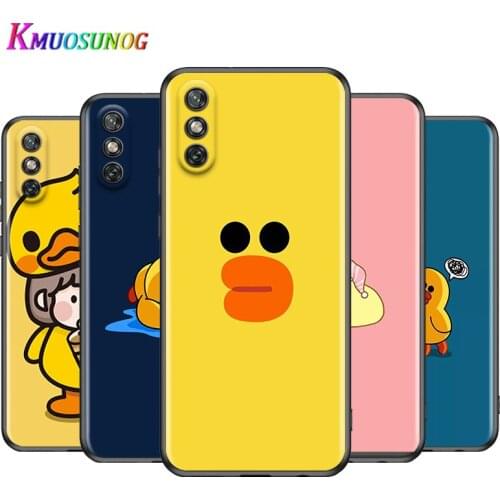 Hot Yellow duck for Huawei Y7 6P 6S 8S 9A 8P 7A 5P 7P 7 6 5 Prime Pro Lite 2020 2019 2018 Black Phone Case