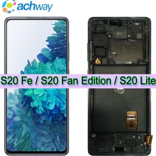 For Samsung Galaxy S20 FE LCD Display G781B G780 Touch Screen Digitizer Assembly For Samsung S20 Fan Edition LCD S20 Lite Lcd