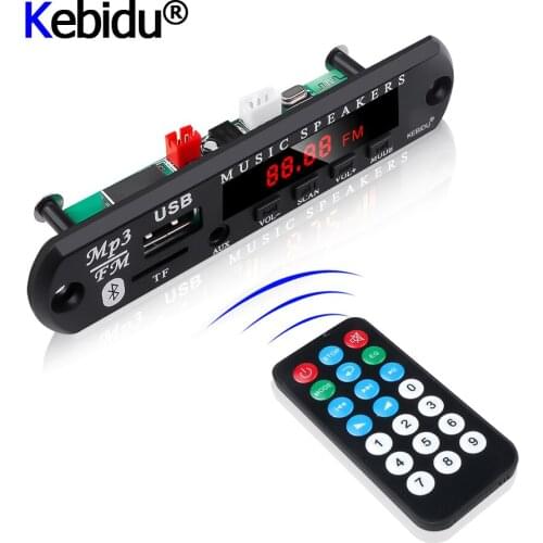 FM Radio Bluetooth 5V 12V Car MP3 Player Module Decoder Board TF USB 3.5 Mm AUX Module Audio Receiver Car Kit Remote Control