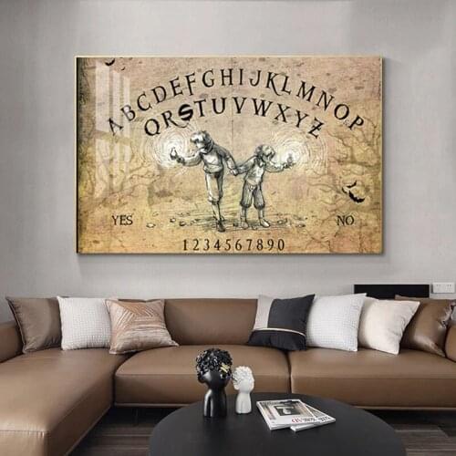 OUIJA Canvas Poster Canvas Painting Modern Style Wall Art Pictures Posters and Prints Party House Decor Room Home Decoration