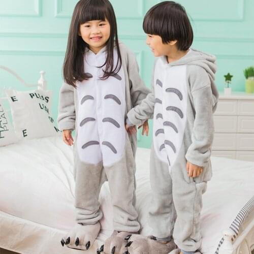 Animal Anime Cosplay Totoro Neighbor Costume for Boy Girls Halloween Toddler Dress Up Kids Cute Cartoon Pajama Carnival Party