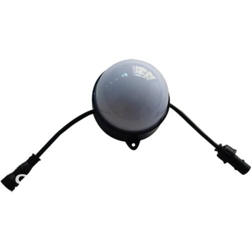 DC24V WS2811 round type pixel module,12pcs 5050 SMD rgb led inside,2.88W,IP68;100mm diameter;milky cover