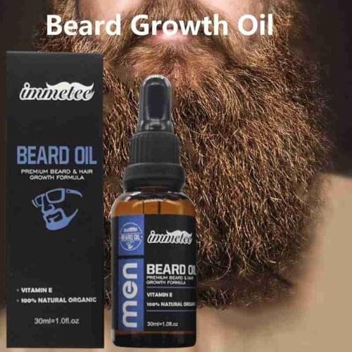 30ml Beard Growth Oil Hair Growth Agent Thickener Hair Beard Care Product Anti Hair Loss Tonic Grow Beard Treatment Hair Serum