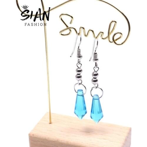 Trendy Creative Genshin Impact Tartaglia Drop Earrings Genshin Childe Dangle Earrings for Women Girls Jewelry Accessories Gifts