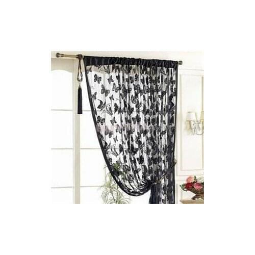 Fashion Multifuction Door Curtain Window Butterfly Pattern Tassel String Room Curtain