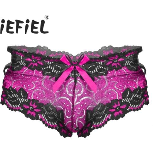 Male Mens Shiny Low Waist Softy Boxers Short Underwear Wetlook Underpants Gay Male Sissy Panties Lace Up Nightwear Sexy Boxer