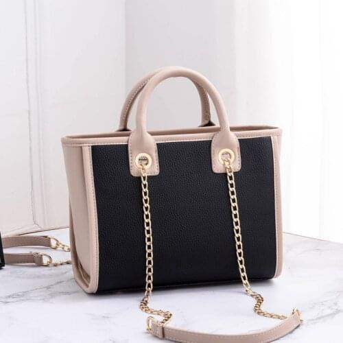 New Women Tote Bag Fashion Canvas Large Handbag Chains Shoulder Bags Ladies Big Messenger Bag Shopping Bag