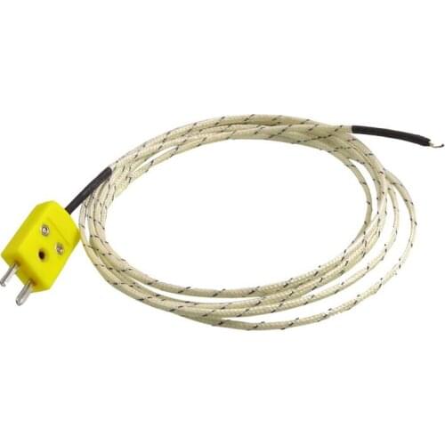 New 2M Cable K Type Thermocouple Temperature Measuring Probe Sensor White