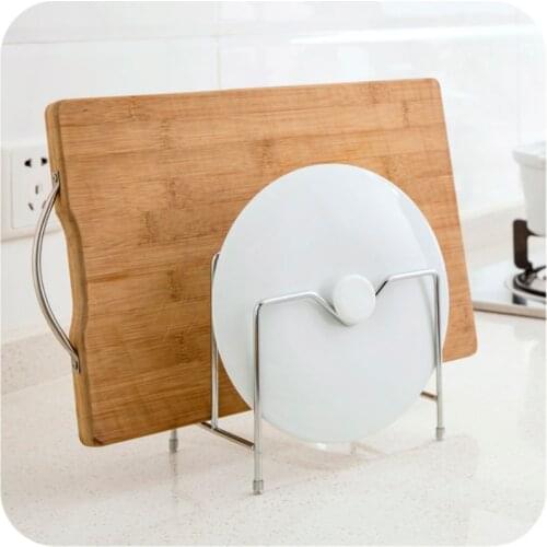 Stainless Steel Kitchen Drainer Knife Rack Shelf Chopping Cutting Board Holder Pan Pot Lid Cover Stand Plates Storage Organizer