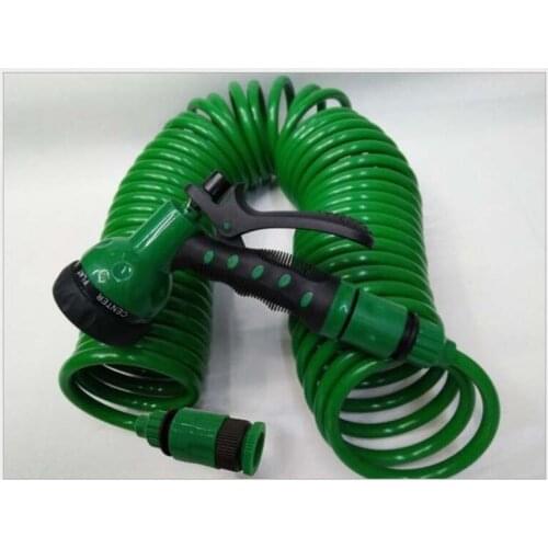 Spring tube water tube Garden tube gardening watering gun clean ground water spray gun 10 meters