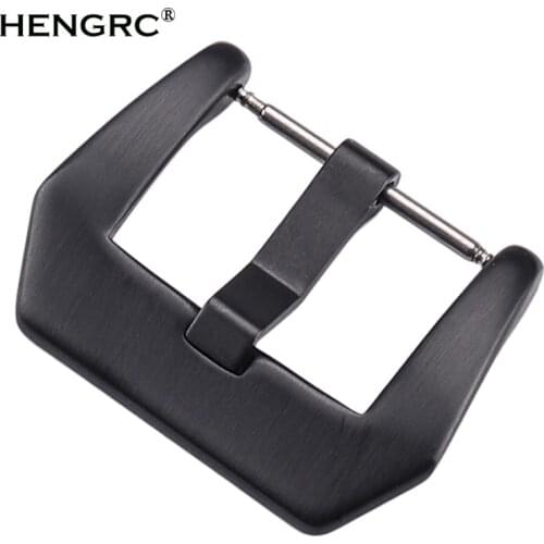 20mm 22mm 24mm Stainless Steel Watch Buckle Black Silver Solid Metal Watchband Strap Clasp Band Accessories For Panerai