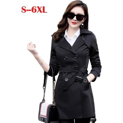 Женские классические тренчи QEWSDRFG China At AliExpress