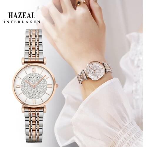 Switzerland HAZEAL Womens Watch Clock Japan Movement Watch Ladies Waterproof часы женские наручные Original Design montre