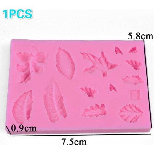 Tree Maple Leaf Mold Silicone Fondant Cake Decorating Tools Chocolate Baking Mould 3D Sugarcraft Resin Clay Homemade Bakeware