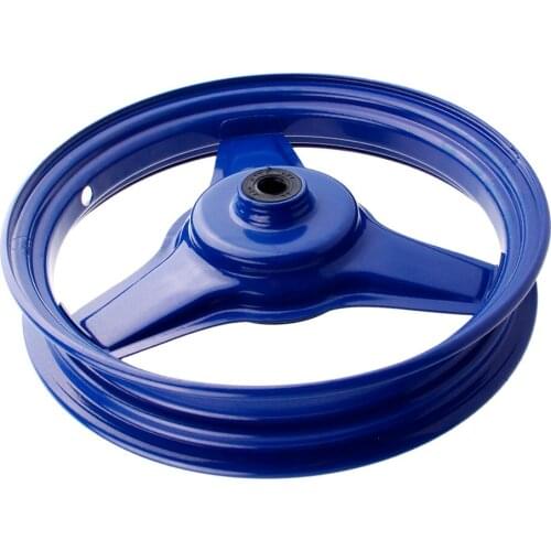 Durable Motorcycle Front Wheel Rim Replacement for Yamaha PY50 PW50 PEEWEE PY/PW Replace Accessories , Metal, Blue