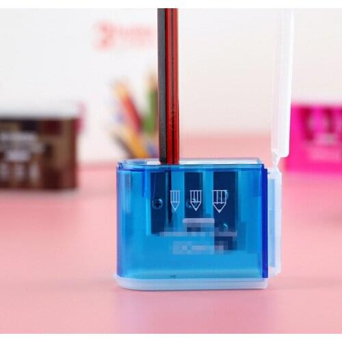 Three-hole Pen Sharpener Pencil Knife Cute Kawaii Sharpener Cutter Korean Stationary Prizes Gift Office School Supplies