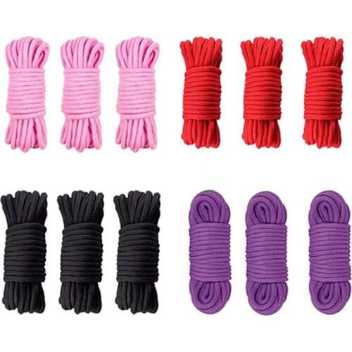 Manyjoy 10m Cotton Rope Adult Sex products Slaves BDSM Bondage Soft Cotton Rope Adult Games Binding Rope Role-Playing Sex Toy