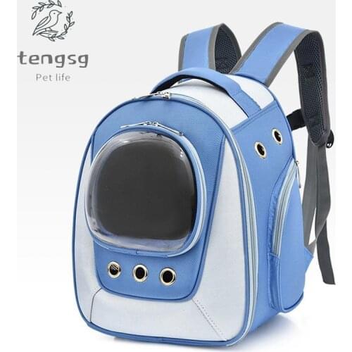 Oxford WaterProof Pet Cat Pet Dog Carrying Bag Large Space Pet Carrier Bubble Backpack For Cat Small Dog Outdoor Handbag