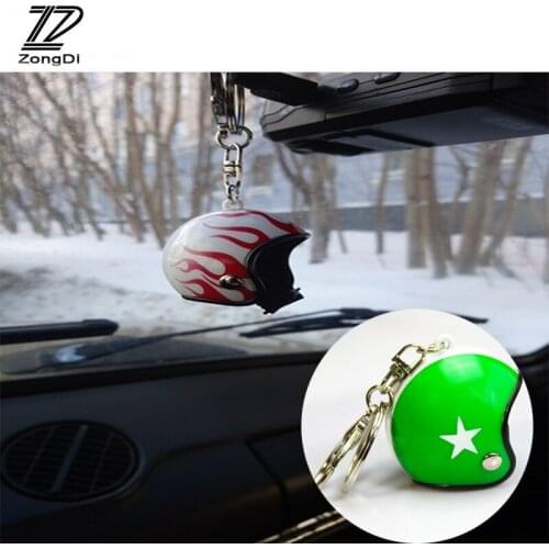 ZD 1Pcs Car styling Key Chain Motorcycle Safety Helmet Bike For Ford Focus 2 3 1 Fiesta Mondeo Ranger Kuga Seat Leon Ibiza Lexus