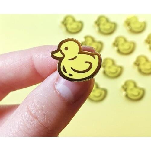 Yellow Rubber Ducky Enamel Pin Badge Jewelry Cute Pin Accessories