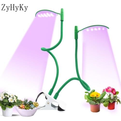 ZyHyKy New Two Leaves Plant Light With Soil Moisture Test USB Timing Cycle Dimming LED Plant 3 Gears DIY Timing Growth Light