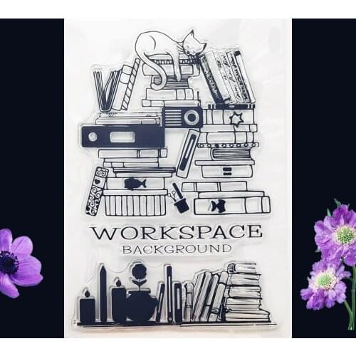 11x16CM Cat Shelf Transparent Seal Clear Stamps Silicone Seal Roller Stamps DIY Wedding Scrapbook Album Card Christmas