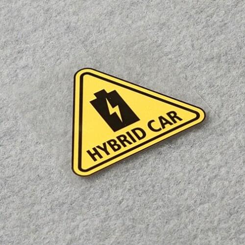 2x Car Styling Vinyl Tape Warning HYBIRD CAR New Energy Vehicle Auto Door Sticker Decals