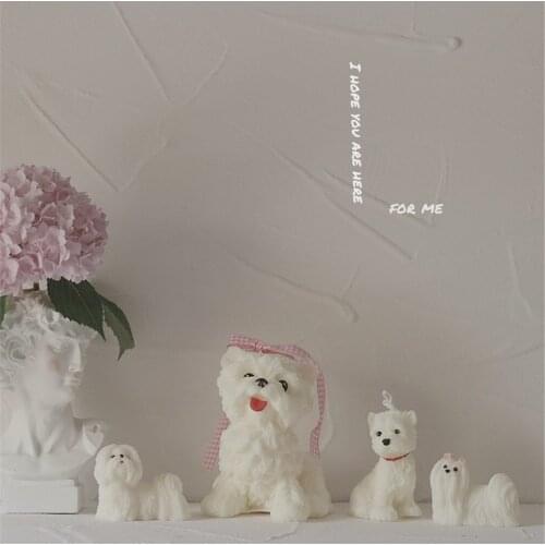 2021 Dog Silicone Mold West Highland Maltese Shih Tzu Puppy Candle Molds Cute Animal Handmade Handicraft Home Decoration