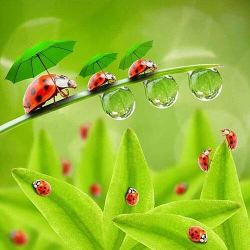 5D DIY Diamond Embroidery Diamond Painting Red ladybug Cross Stitch Mosaic Picture of Rhinestones Home Decor Handmade Gifts