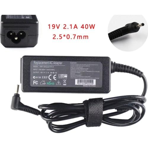 19V-2.1A 40W 2.5*0.7mm AC Adapter Charger Power For Asus Eee EeePC X101CH T101H Netbook