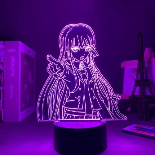 Anime 3D Lamp Danganronpa Kyoko Kirigiri Led Night Light Lamp for Room Decor Kids Child Gift Acrylic Night Light