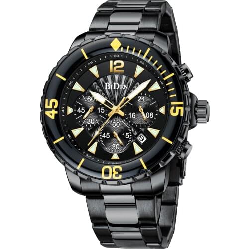 BIDEN Watches Men Fashion Watch 2020 Top Brand Luxury Big Dial Waterproof Male Business Dress Watch B-S