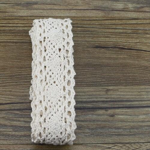 Color Hot Sale Cotton Lace Roll Ribbon Knit Adhesive Tape Sticker Craft Decoration Fabric