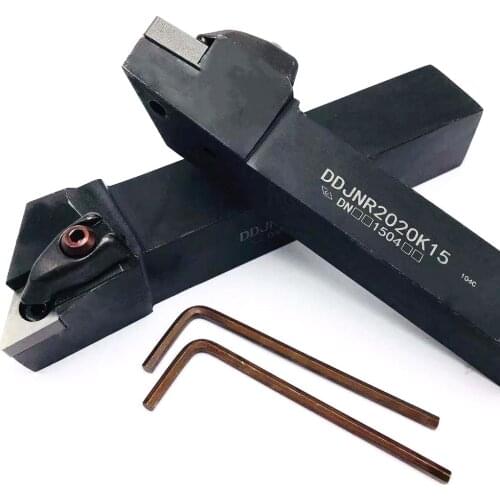 DDJNR DDJNR2525M15 / DDJN2020K15 external turning tool holder and DNMG1504 cemented carbide insert used in combination with DNMG