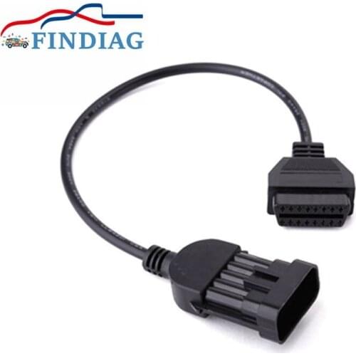 For Opel 10Pin To OBD2 Female Connector 16Pin Diagnostic Cable 20CM OBD OBD2 Car Connector Cable Tool OP COM 2008