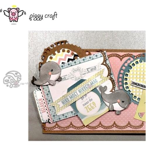 Piggy Craft metal cutting dies cut die mold Whale decoration Scrapbook paper craft knife mould blade punch stencils dies