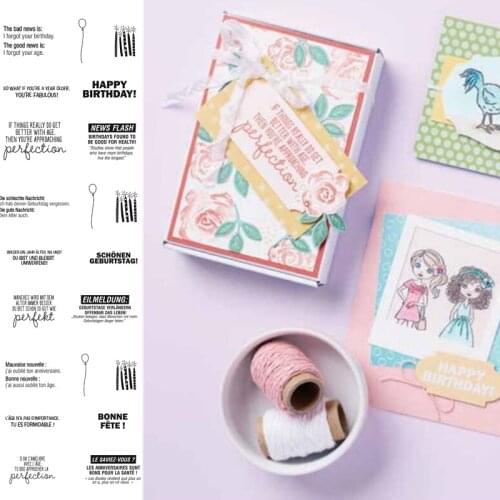 BIRTHDAY Metal Cutting Dies And Stamps Decorative Scrapbooking Steel Craft Die Cut Embossing Paper Cards Stencils