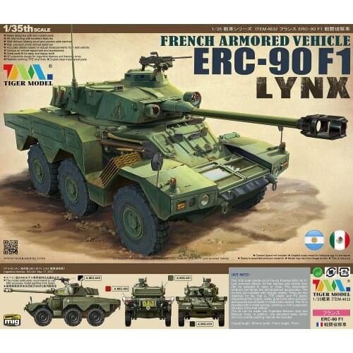 Model Model Tiger TM4632 1/35 French Armoured Vehicle ERC 90 °F1 Lynx