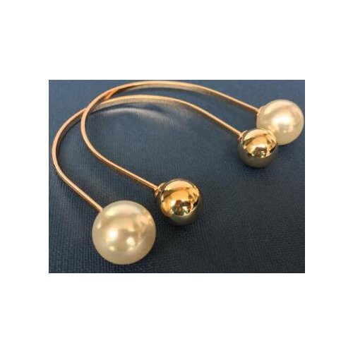 Fashion Golden Plated Pearl Beads Metal Shoes Band