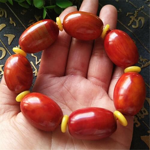 Natural red Agate South Red Bracelet adjustable Elastic force bracelet