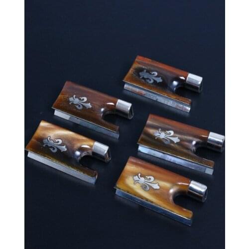 New 4/4 Violin Bow Frog Ebony or Bone Frog For Full Size Violin Bow Accessories Parts