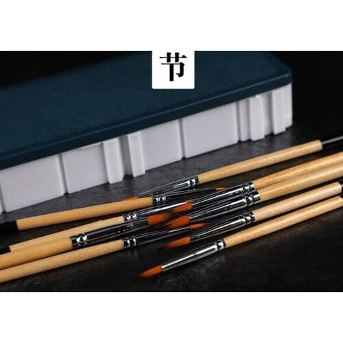 New 10Pcs/Set Hook Line Fine Paint Brush Chinese Calligraphy Brush Pen Paint Brush Art Stationary Oil Painting Brush