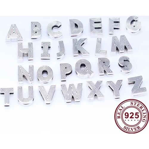 Original 925 Sterling Silver Bead Reflexions Series 26 Letter Clip Fit Pandora Women Bracelet & Necklace Diy Jewelry