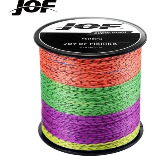 JOF New 500M 8 Strand Braided Fishing Carp Cord Spinning PE Multifilamento Sea Japan Wire Super Strong