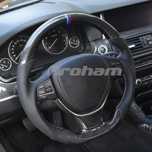 Carbon Fiber Steering Wheel Customized For Bmw 5 Series 6 Series F10 F01 F02 F12 F13 F18 550i 2010 2012 2013 2014 2015 2016 2017