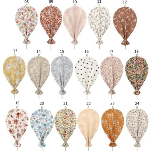 Cute Printed Cotton Balloon Wall Hanging Ornaments Nordic Nursery Room Decoration Newborn Baby Bedroom Photography Props