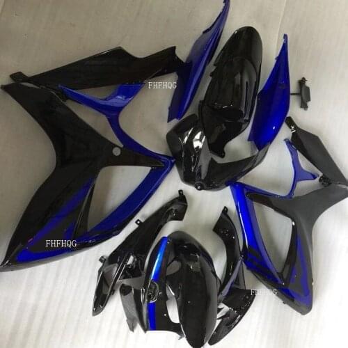 Blue Black Motorbike ABS Fairing Kits For Suzuki GSXR600 750 K6 06 07 2006 2007 k6 GSXR600 750 Fairings Blue Black