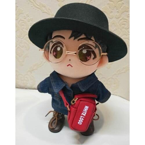 15-20cm got7 20-25-30cm exo 1/6 1/4 bjd doll messenger bag shoulder bag stuffed plush doll usage