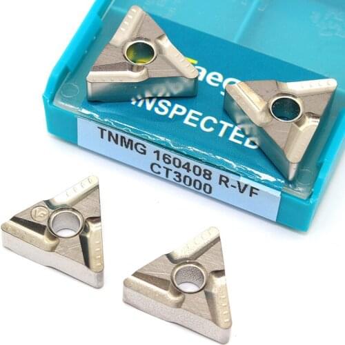 TNMG 160408 R VF CT3000 Cermet Blade External Turning Tool TNMG 160408 Carbide Inserts Cnc Cutting Tools CNC Lathe Cutter Tools