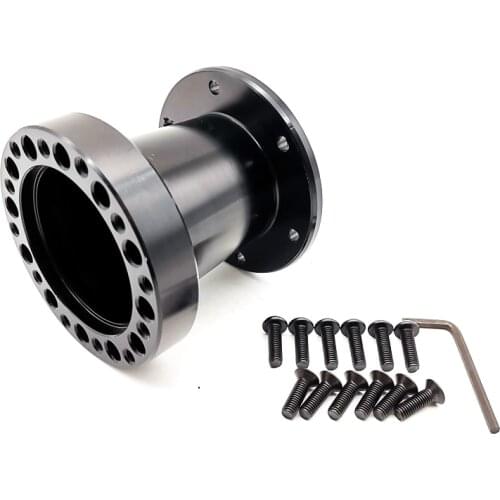 Universal 3 inch Aluminum Spacer 76mm Steering Wheel Hub Adapter Kit
